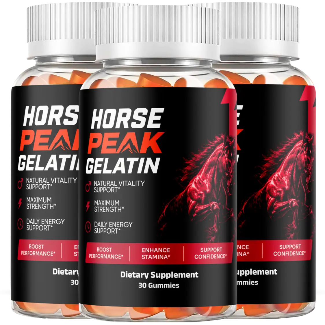 HorsePeak 3 Bottle Bundle - Daily Physical Energy & Cellular Vigor Matrix